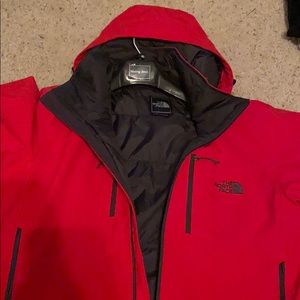 men’s red ski like jacket